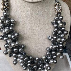Isadora pearl bib necklace